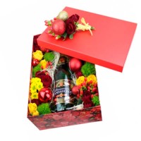 Цветы в коробке "Яркий праздник"